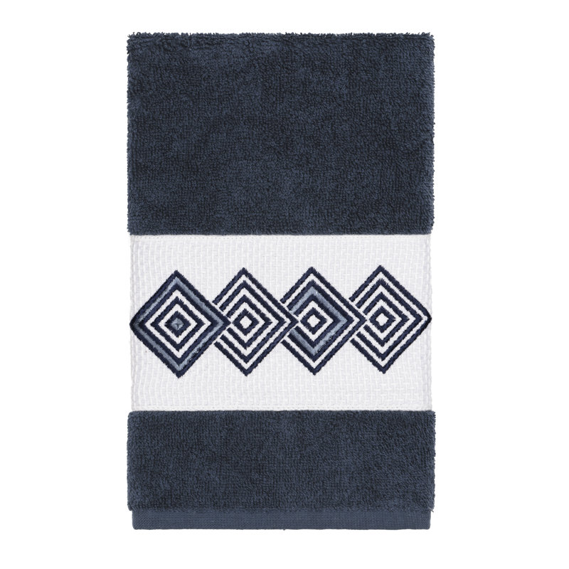 Noah Turkish Cotton Midweight Hand Towel, Midnight Blue