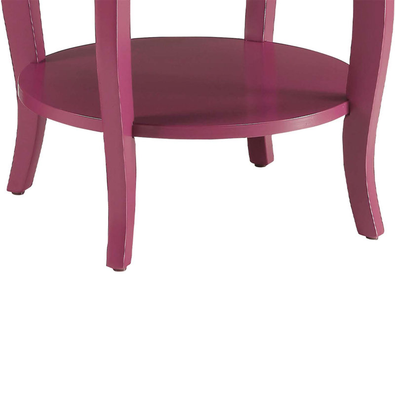 Sophia Accent Side Table,End Table,Small Coffee Table , Pink