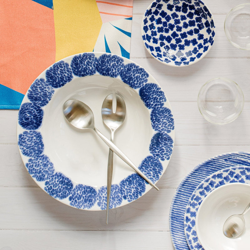 Santorini Ceramic Serving Bowl