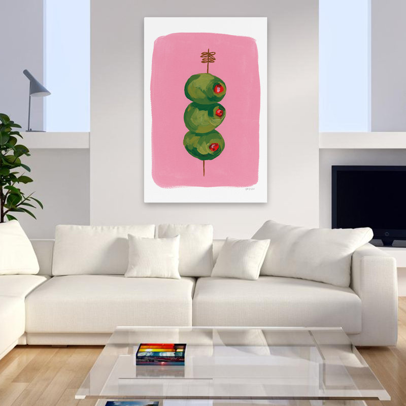 Elegant Olives I Art, art abstrait contemporain, H 48 po x l 32 po