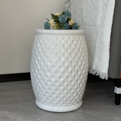 Tabouret de jardin en céramique 17,25 "H