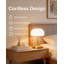 Lampe de table champignon sans fil Vomii avec batterie 4000Mah, imperméable IP54, DEL à intensité variable et 3 températures de couleur pour la douche, la salle de bain, la chambre à coucher et la décoration intérieure