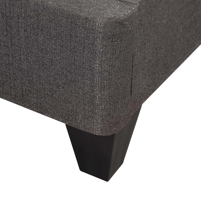 Full Size Platform Bed Base, Upholstered Mattress Foundation Bed Frame, Full