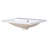 Myhomekeepers 18'' White Ceramic Rectangular Bathroom Sink