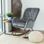 Chaise berçante moderne Mid-Century pour salon, bureau