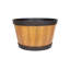 Lightweight Recycled Plastic Garden Pot Planter with Drainage Holes Oban Whiskey Barrel-1647854965-1647854966