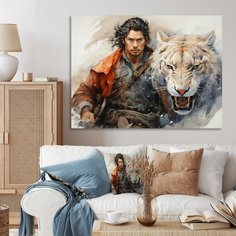 «China Warriors Spirit I», reproduction sur toile, H 16 po x l 32 po x P 1 po, Toile tendue