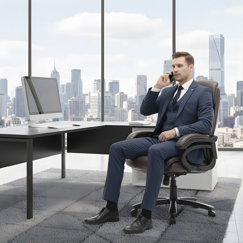 Office Chair, Brown