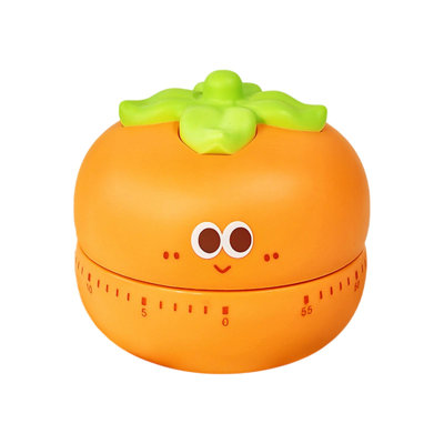 Pla stic kitchen cooking timer Persimmon-shaped Timer A Tool For Elementary School Students Suitable As A Kitchen Cooking Timer
