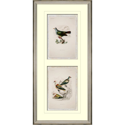 Stacked Pastel Birds II Painting