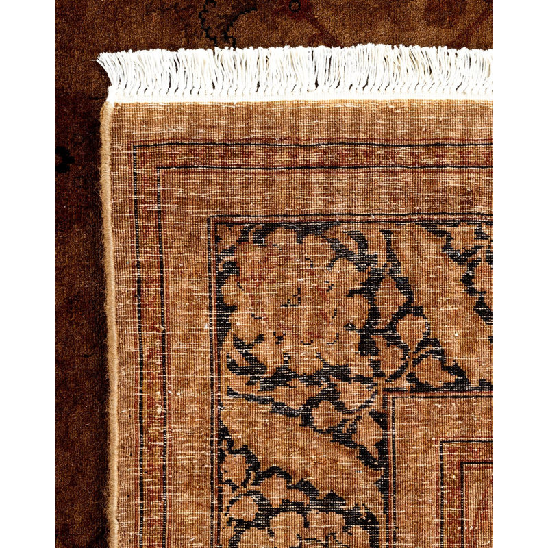 Fine Vibrance One-of-a-Kind 4' 8" x 4' 10" Hand Knotted Area Rug