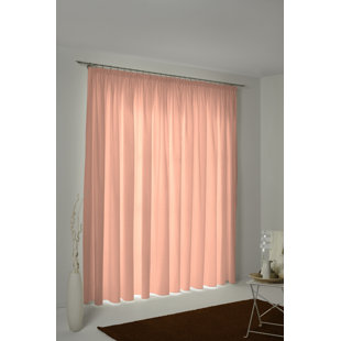 Uni Collection 100% Cotton Room Darkening Curtain Single Panel