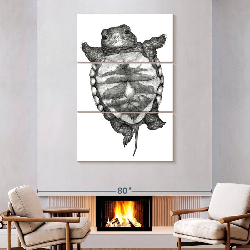 Brampt Little Turtle, 74" H x 48" W