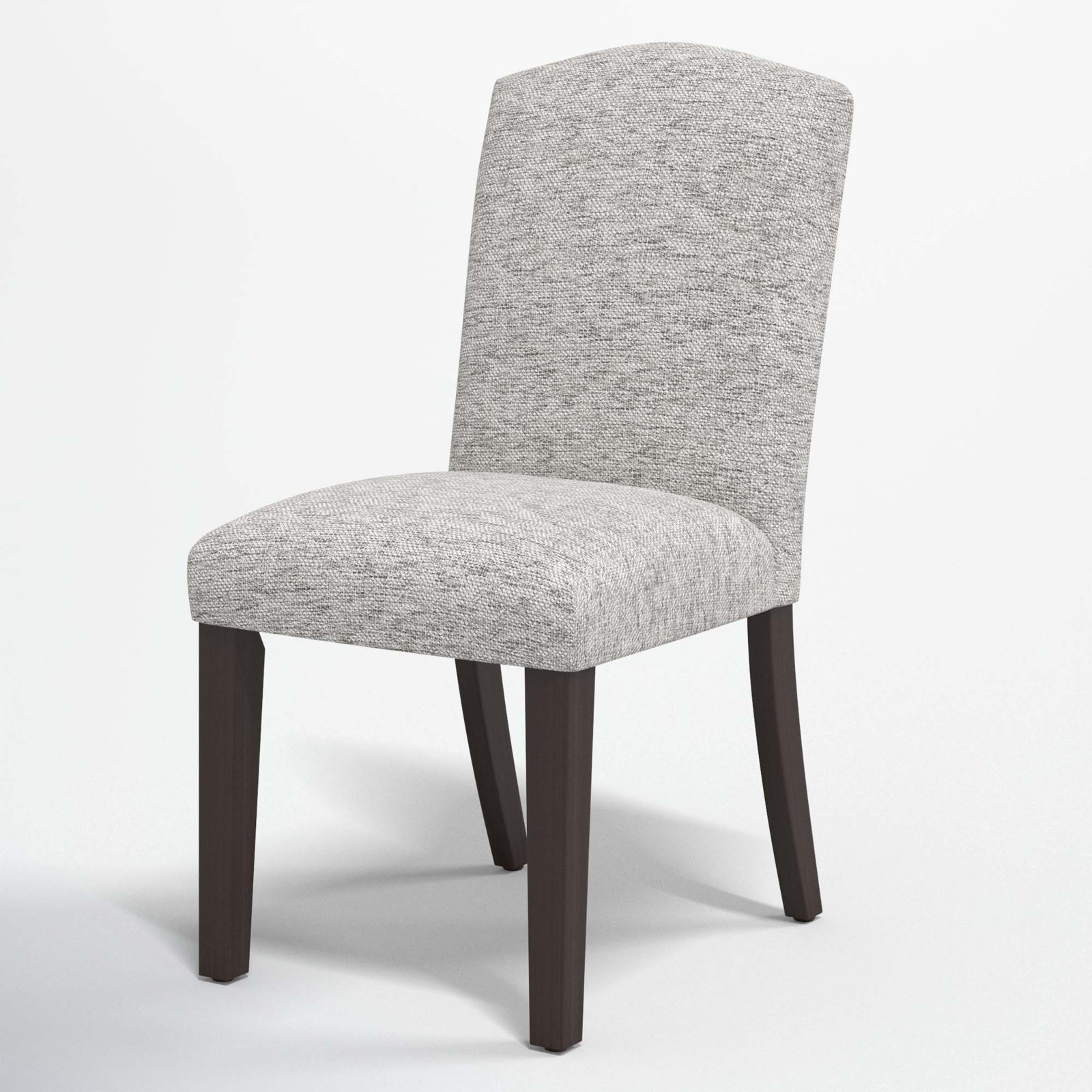 Estrela Upholstered Dining Chair, Milsap Spray Sustain® Tweed, Espresso