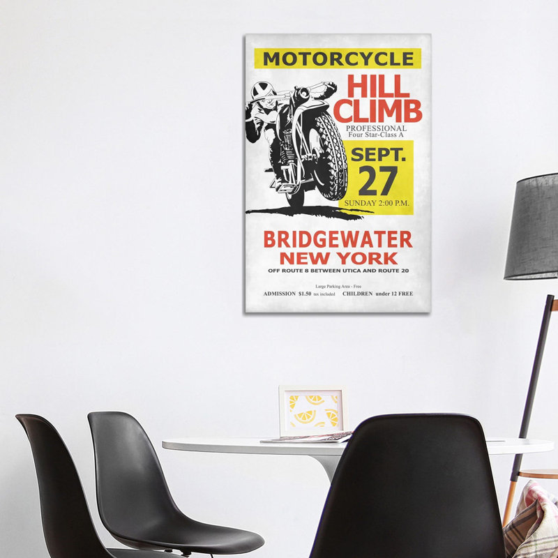 Motorcycle Races Peoria by Mark Rogan - Print on Canvas, Wrapped Canvas, 101.6cm H x 66.04cm W x 1.91cm D
