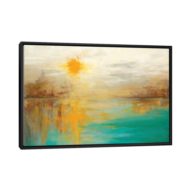 « last day of summer » par dina d’argo, impression sur toile tendue, H 18 po x l 26 po x P 1,5 po, Toile avec cadre noir