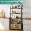 181.7cm H x 80.1cm W Iron Bookcase-741492415