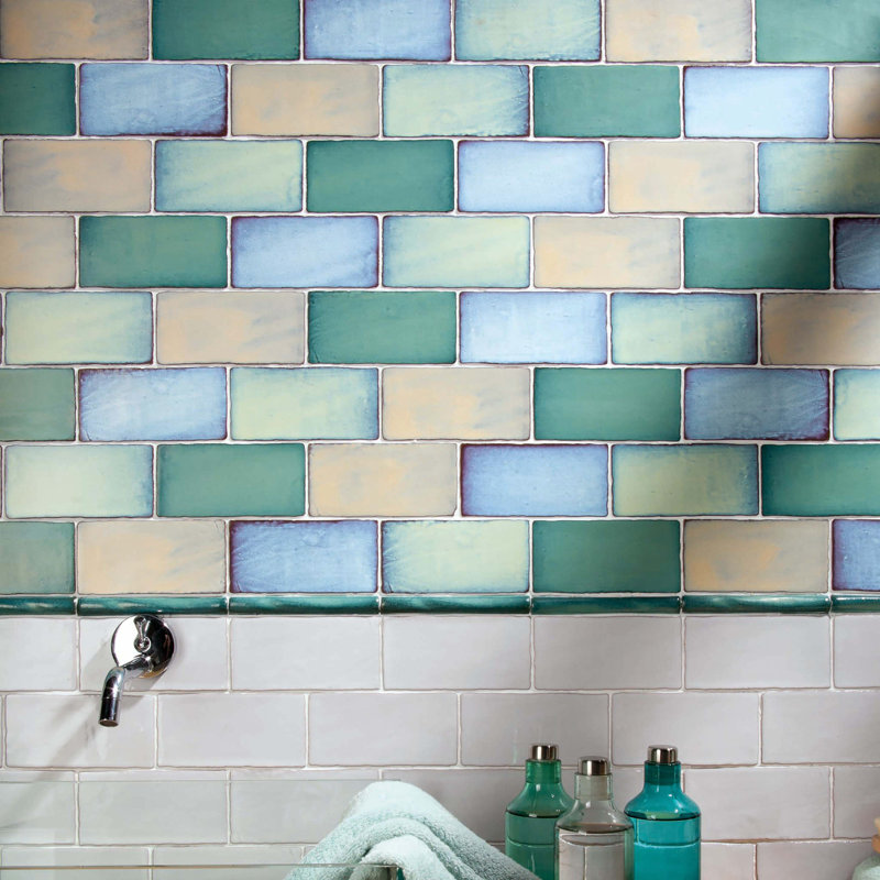 Antic Special 3" x 6" Ceramic Vintage Subway Tile, Special Griggio