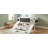 Twin size Loft Bed Wood Bed with Two Storage Boxes-129423554