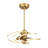 Peshawa 24" LED Fandelier in Brass with Remote Control-2061757150