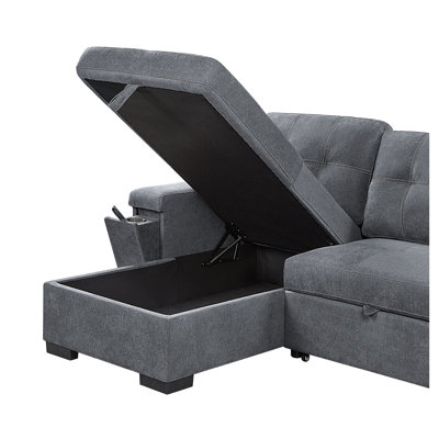 Reversible Sleeper Sofa and Chaise by Latitude Run