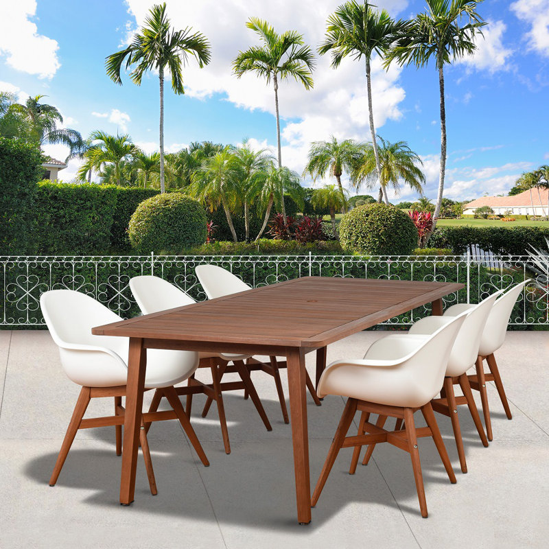 Ensemble repas 7 pièces Amazonia Charlotte Deluxe