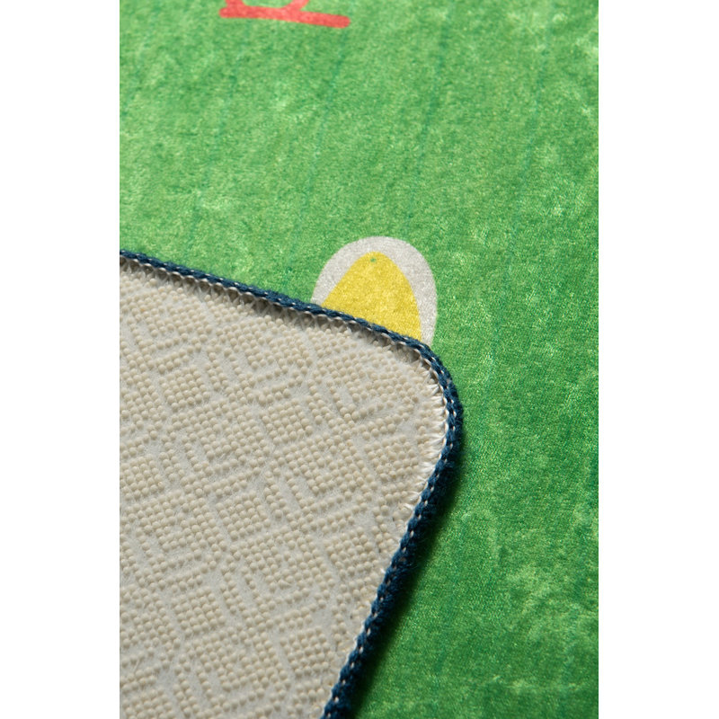 Machine Washable Area Rug, 100% Polyester, 4.6 x 6.2 Feet | Antibacterial, Non-Slip Underside, Pile Height: 0.4 Inches | Durable & Easy Care, Perfect for Living Room, Bedroom, and Dining Areas