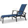 Askar Outdoor Rust-Resistant Metal Chaise Lounge