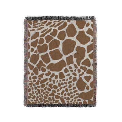 Zuma Animal Print Cotton Blend Blanket Throw