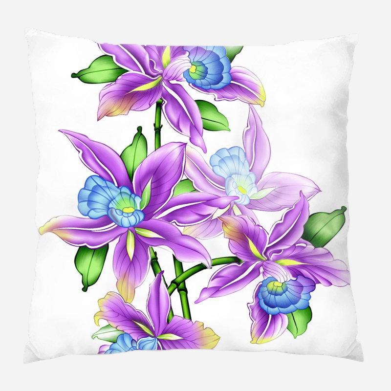 Coussin décoratif illustration Mckeon, Microsuède, Intérieur