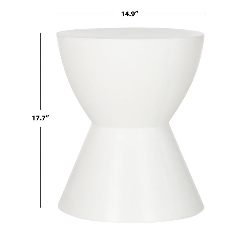 Daima End Table, Ivory