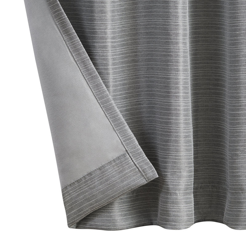 Indigo Thermal Insulated Room Darkening Back Tab Curtains