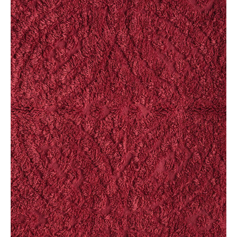 Surface de mariage touffeté simple à anneaux, Rouge antique, Très grand