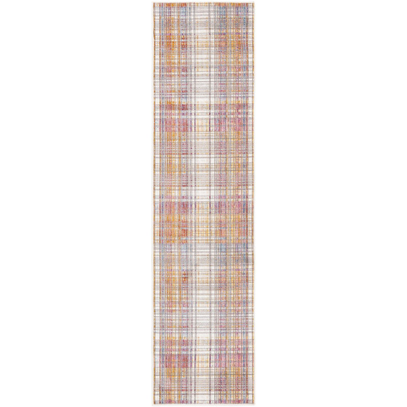 Sease Plaid Indoor Rug, Runner 2' x 8'