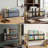 Solid Wood Double Magazine Display Rack