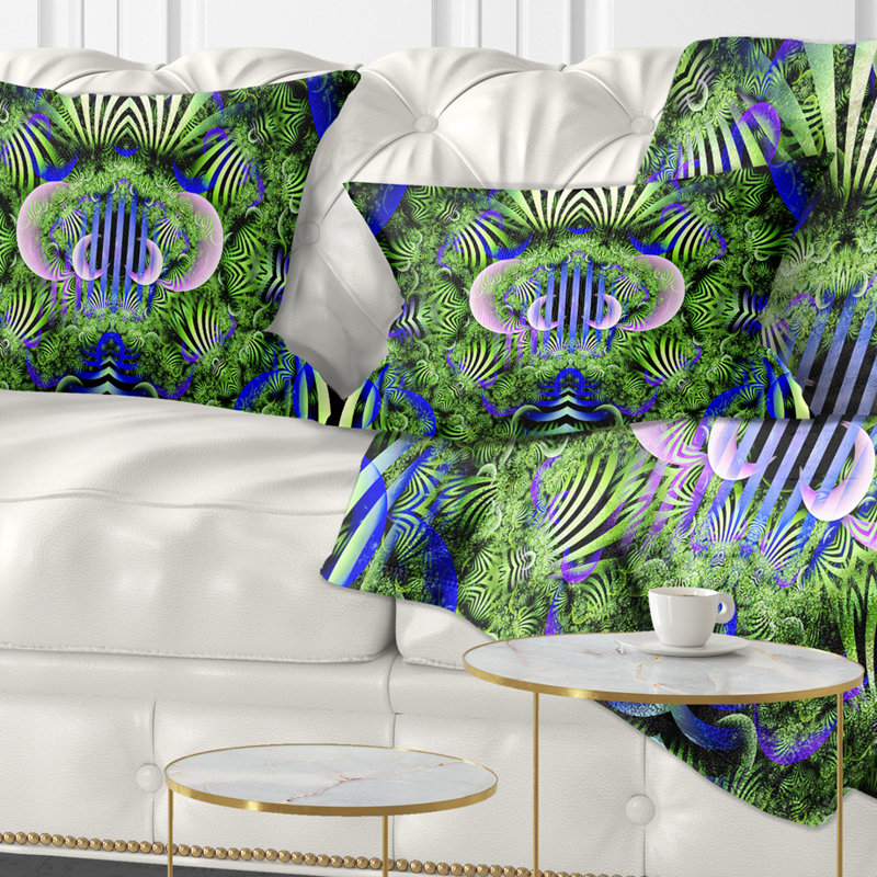 Coussin lombaire à motif floral magique