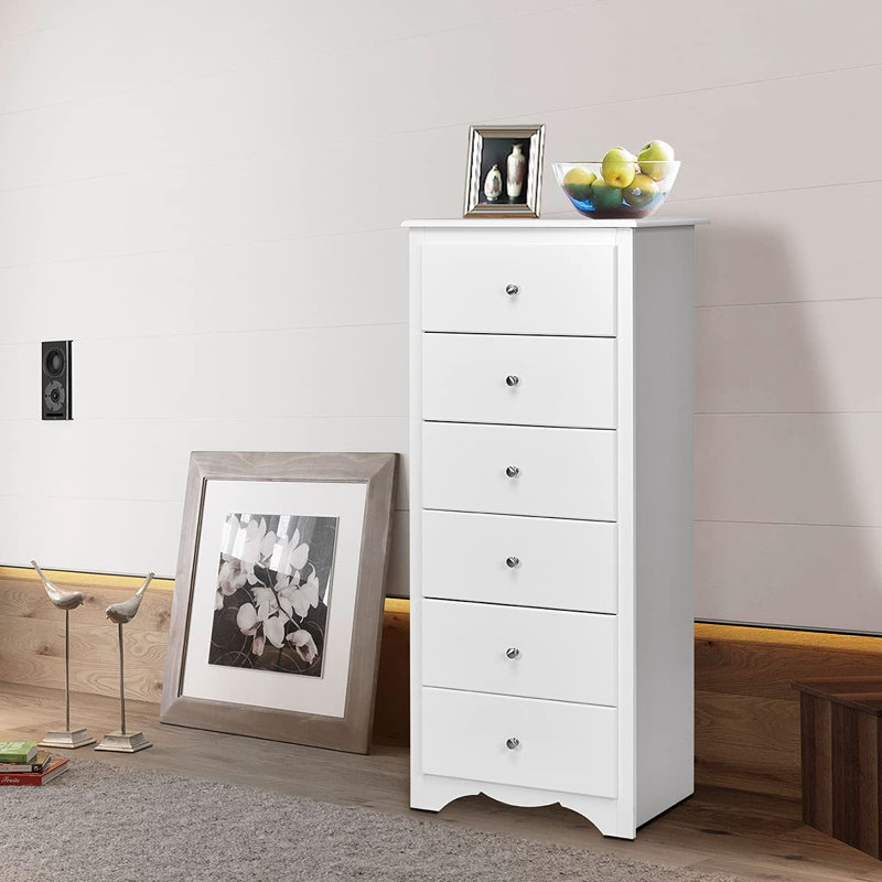 Amerra 59cm W 6 - Drawer Chest of Drawers, White