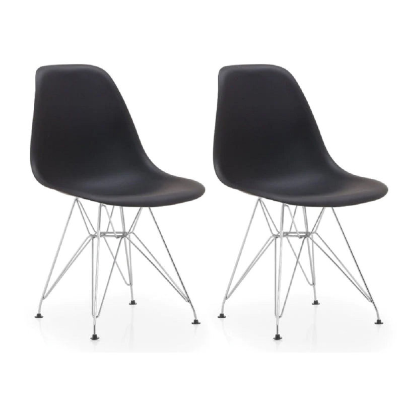 Chaise d'appoint Frasilus, Noir