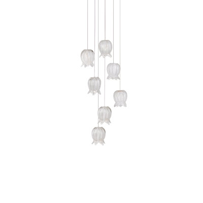 Polpo 7-Light Round Multi-Drop Pendant