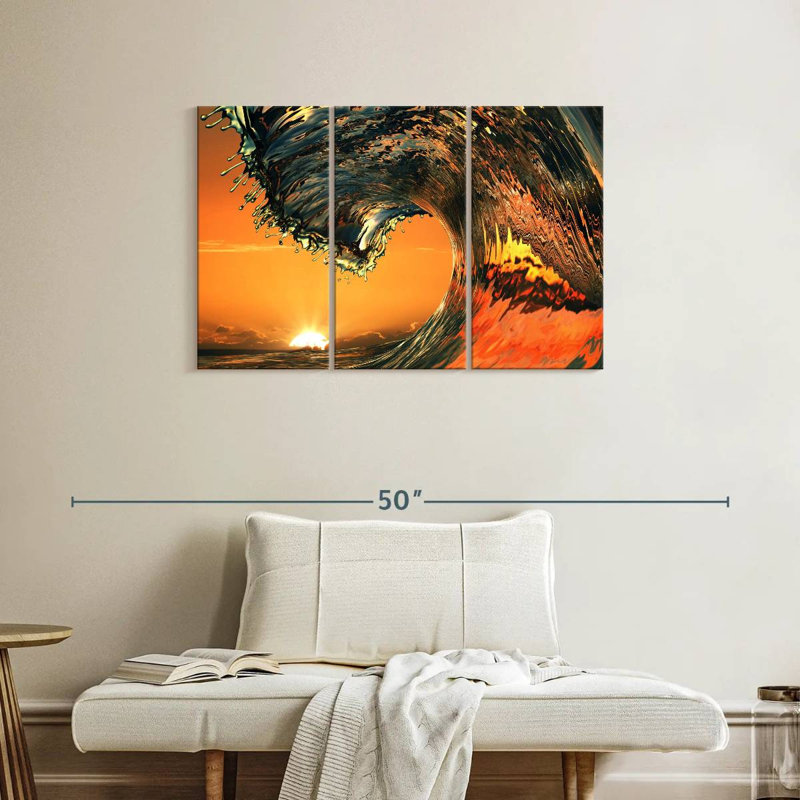 Grande vague tropicale Gillard, H 24 po x l 38 po