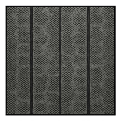Machine Washable Trellis Gray Area Rug
