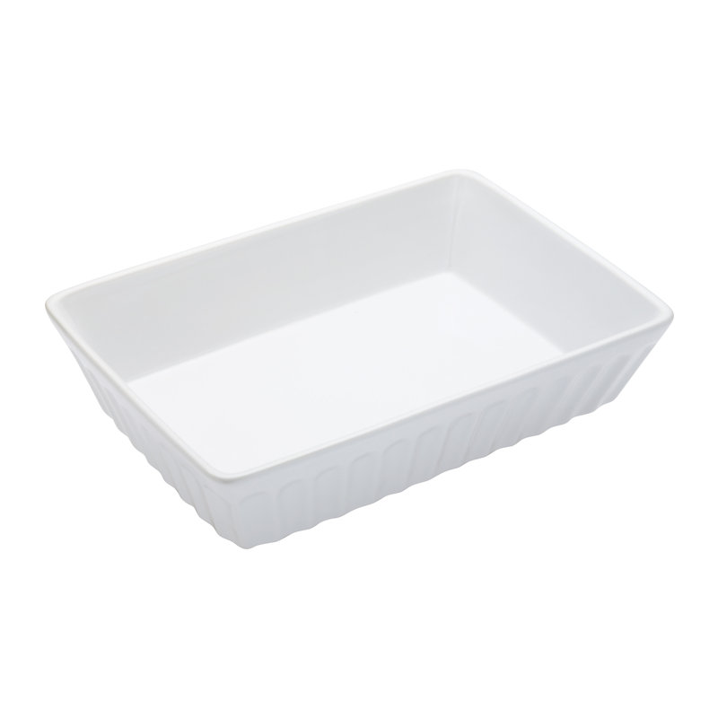 World of Flavours Italian Stoneware Rectangular Lasagne and Roasting Dish, Medium