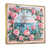 Toile avec cadre flottant or