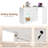 44"-85" Extendable Sofa Bar Table Cabinet With LED