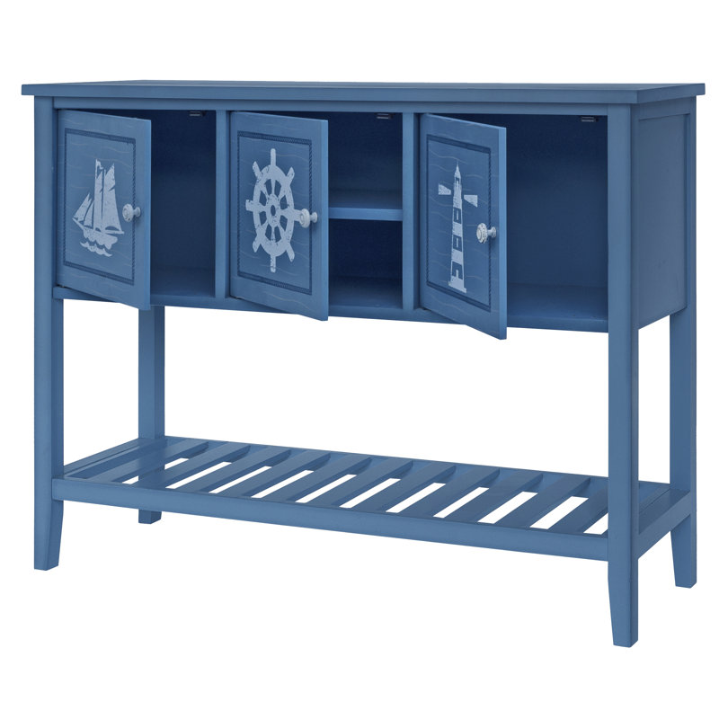 Perez 47'' Solid Wood Top Console Table