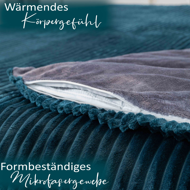 Kord DF Teddy Solid Colour Duvet Cover Set with Pillow Shams Included
