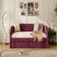 Lit de jour simple en velours rembourré avec 2 tiroirs-812197319
