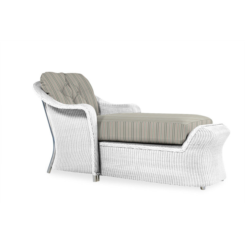 Reflections Outdoor Chaise Lounge, Fife Sahara, White