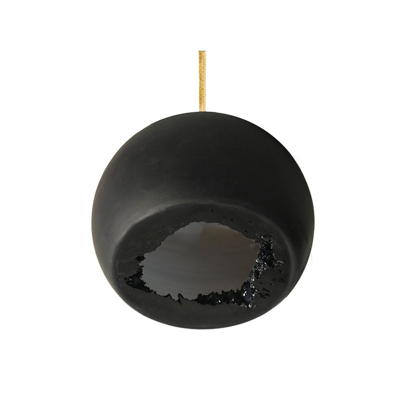 Geode 1 - Light Pendant, Matte Black, Brass