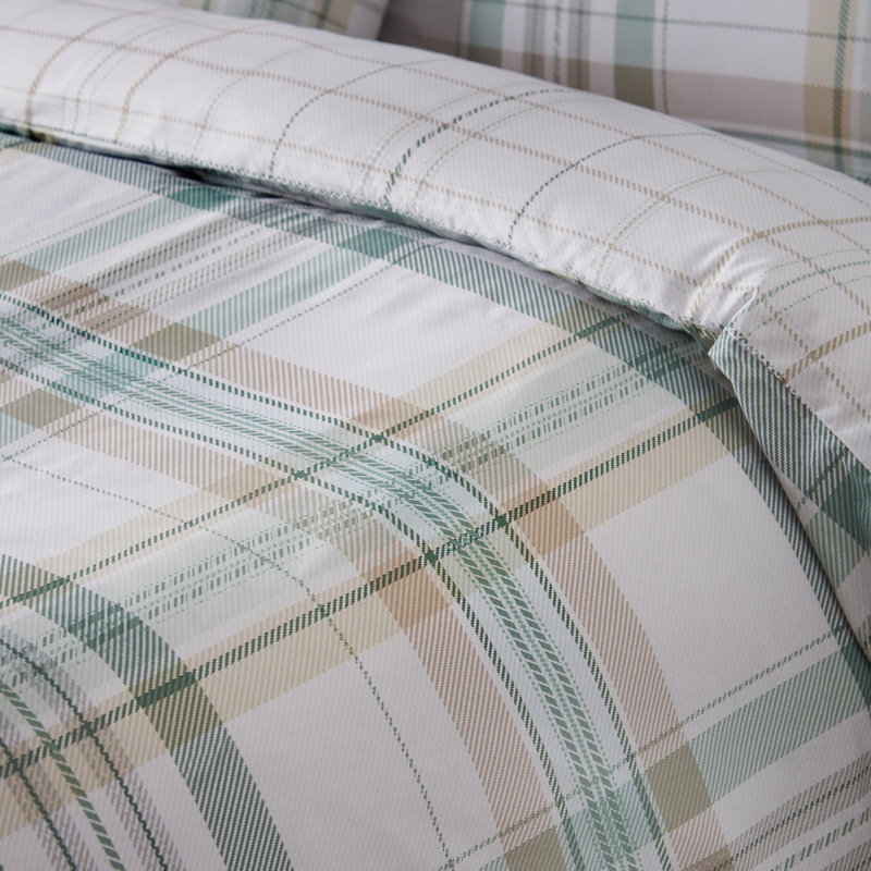 Cartmel Check Reversible Duvet Cover Set, Double
